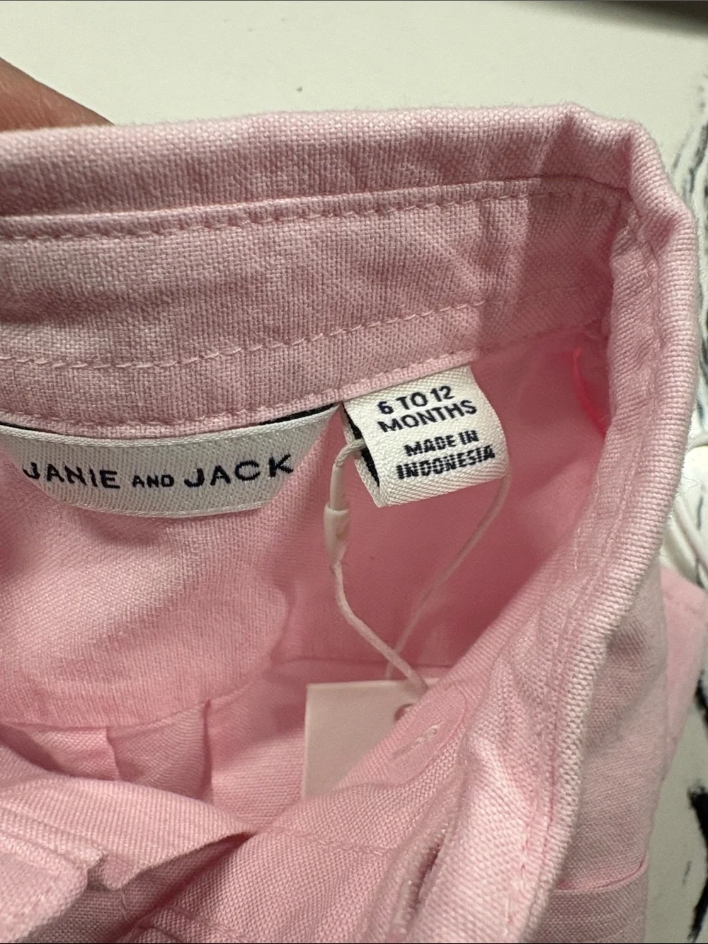 Janie and Jack Pale Pink Button-Down Shirt